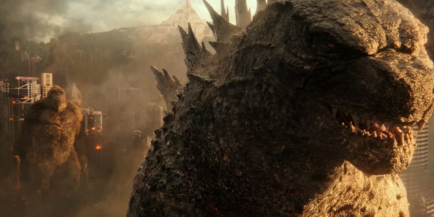 Kong looks at Godzilla as he walks on in Godzilla vs Kong