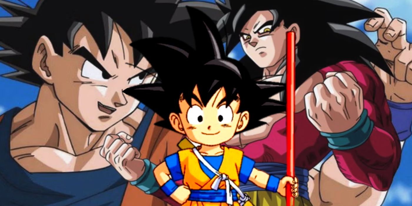 Goku from Dragon Ball Daima, GT, and Super