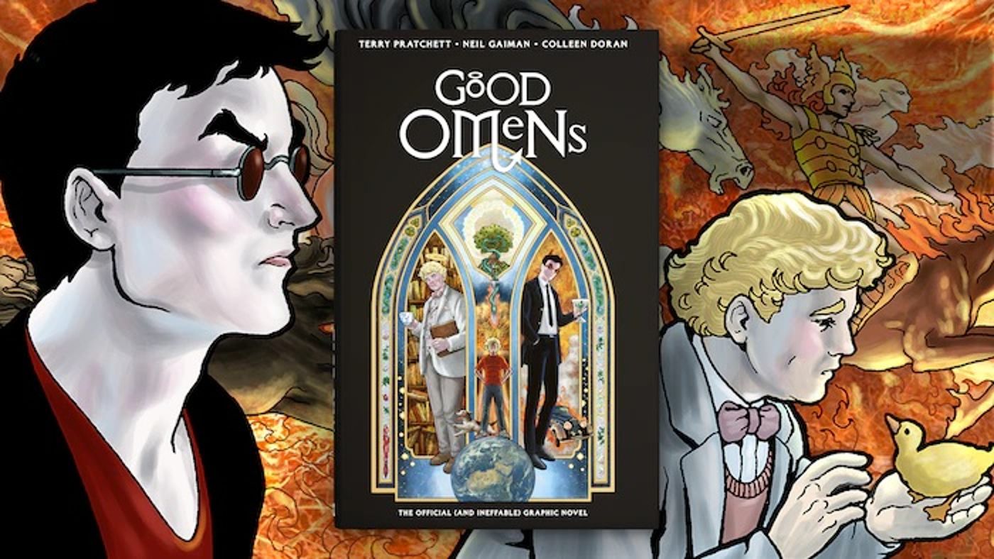 Aziraphale and Crowley from Good Omens Graphic Novel