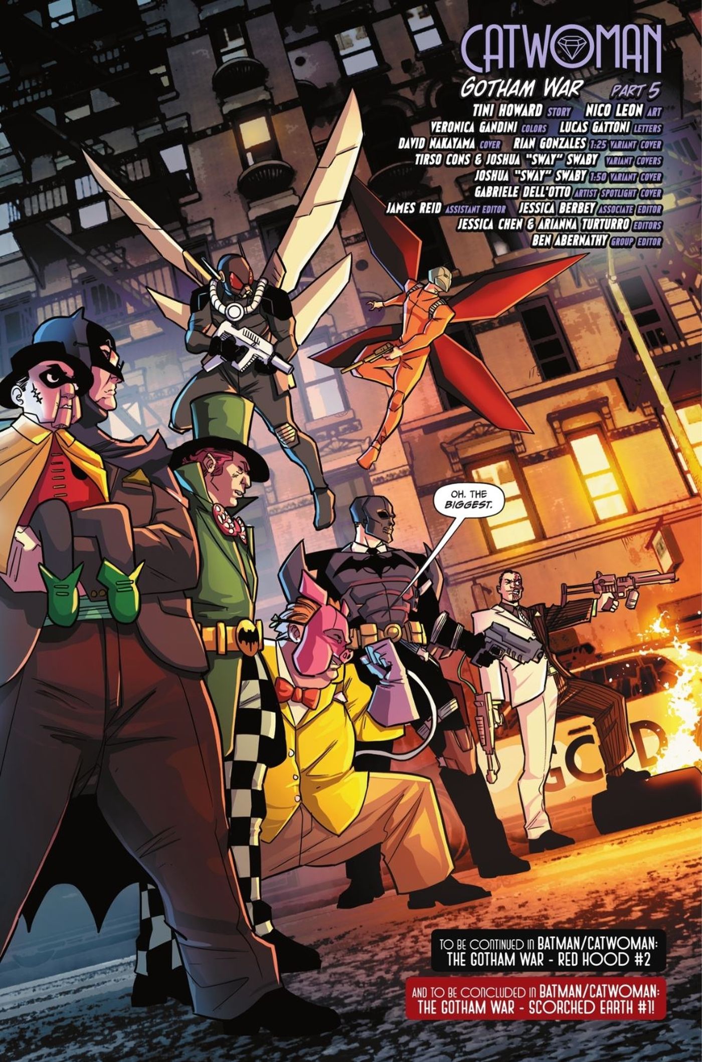 Gotham Villains Wearing Batman Gear DC
