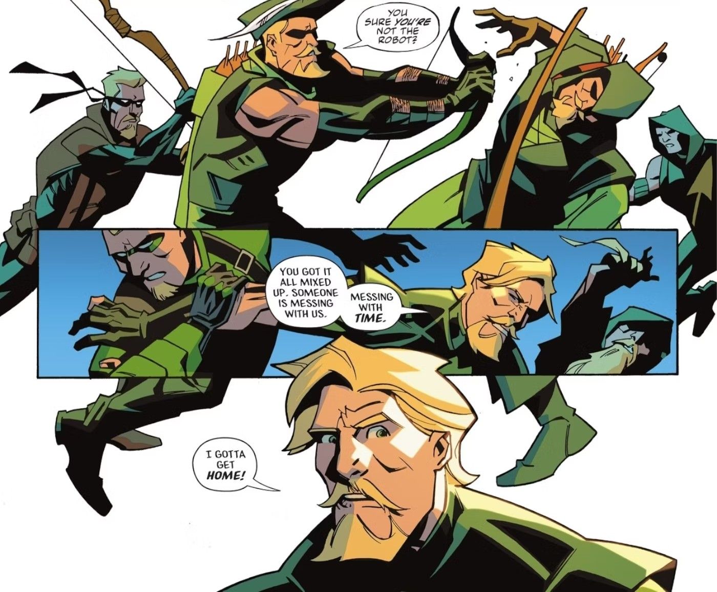 Green Arrow Lucha Contra Todas Las Versiones De Sí Mismo En Una Trama Masiva De Viajes En El Tiempo 