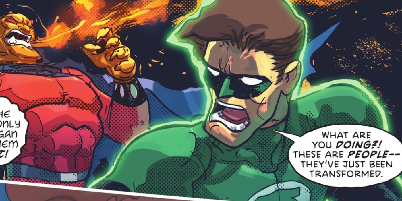 Green Lantern Yells at Etrigan DC