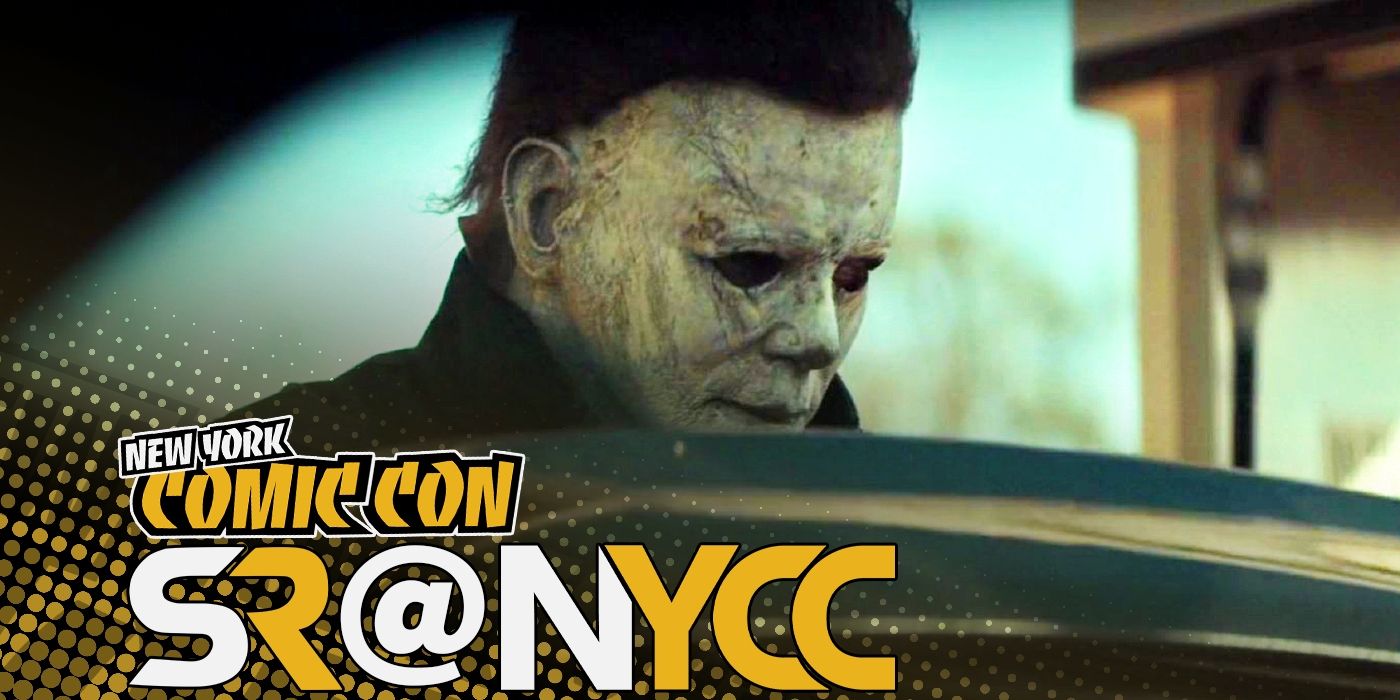 Custom image of Michael Myers in 2018's Halloween with a New York Comic Con overlay.