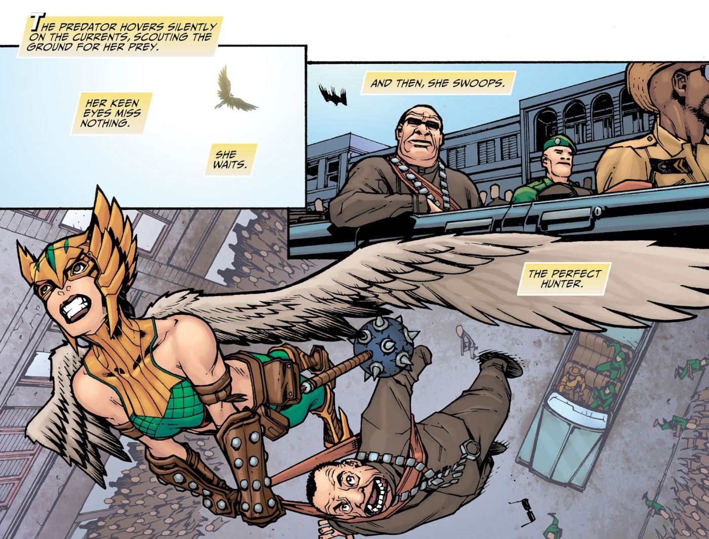 Hawkgirl On Superman’s Side