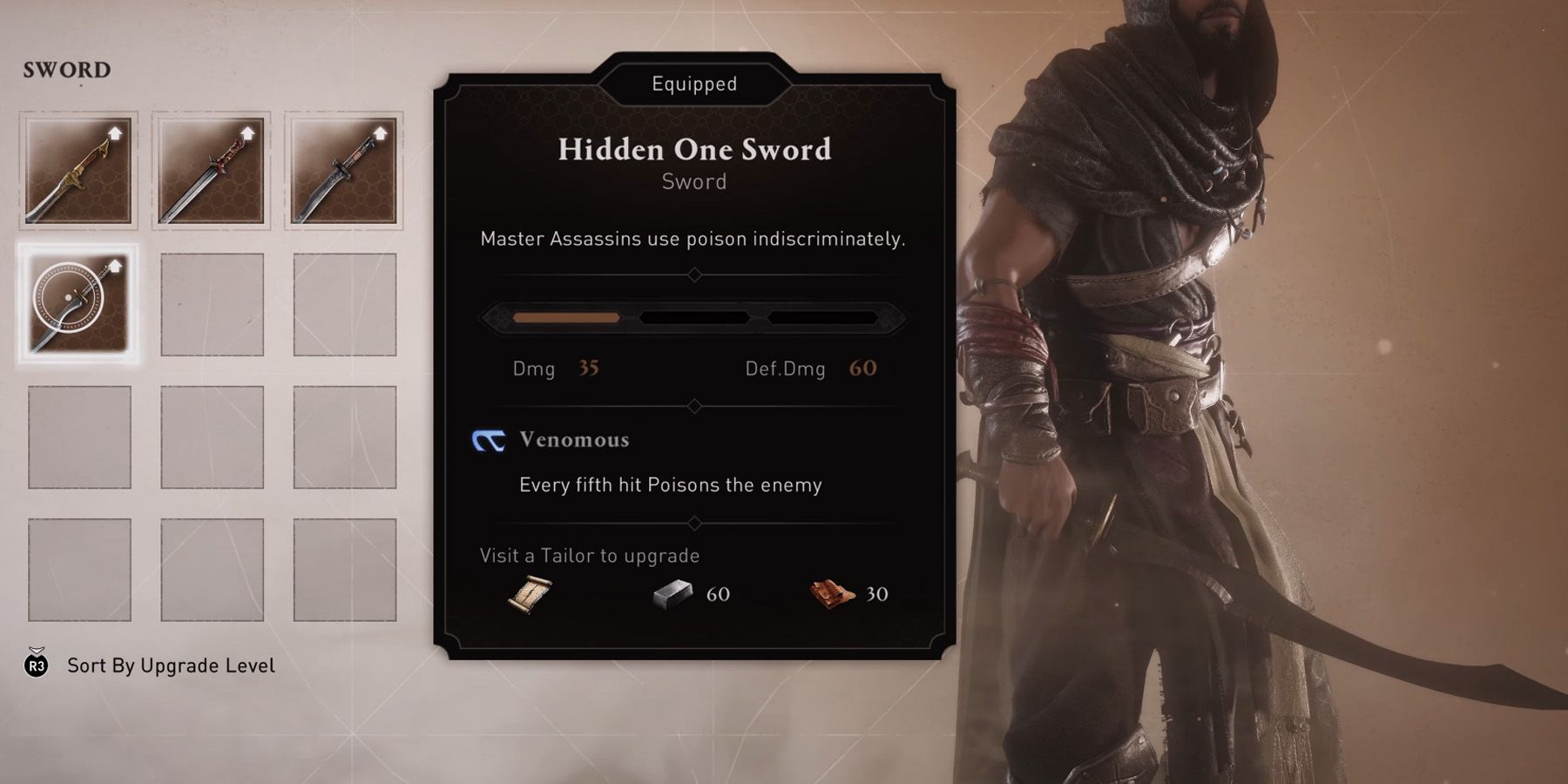 Curved Hidden One Sword in Assassin&rsquo;s Creed Mirage