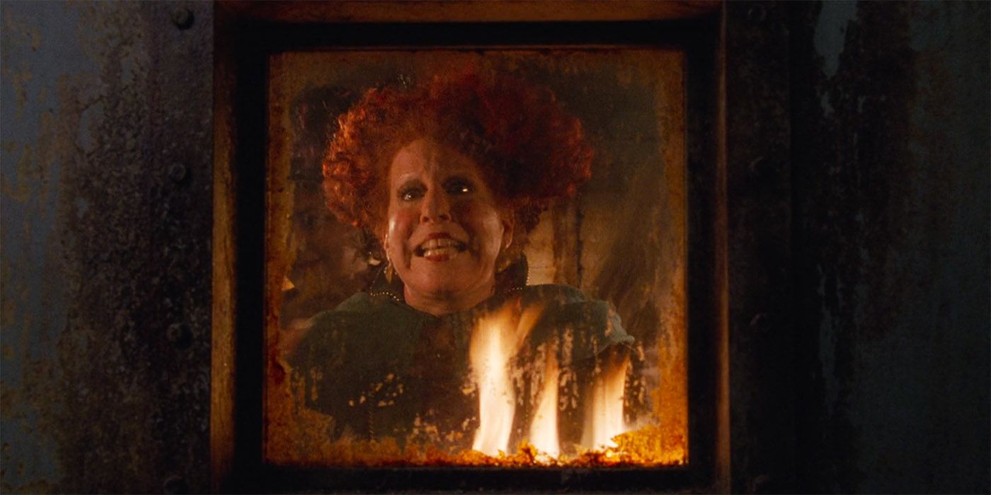 Hocus Pocus Winifred burns in the oven