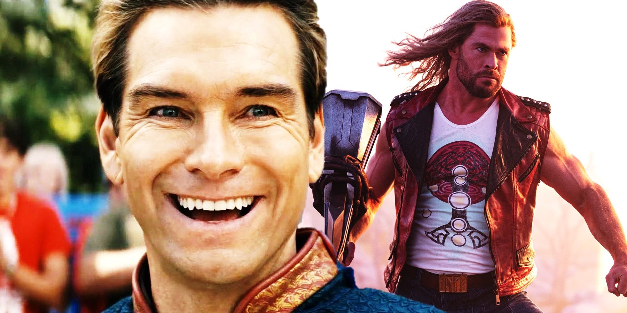 Homelander in The Boys and Thor in Thor Love and Thunder