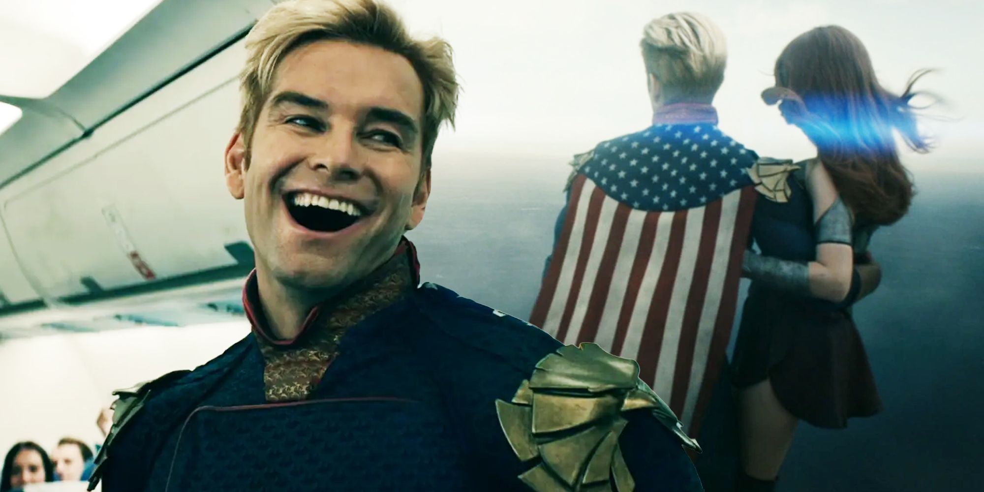 The Boys Homelander Queen Maeve plane crash