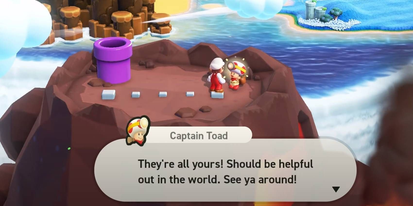 Super Mario Bros. Wonder Captain Toad Located through Secret Exit