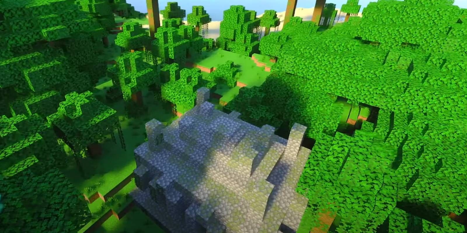 Minecraft Jungle Coast from Survival World Seed