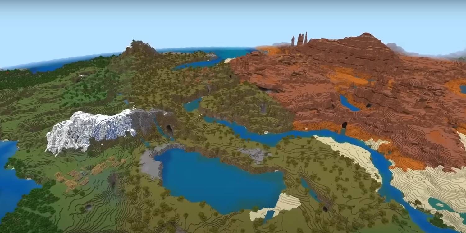 Minecraft Balanced Biome Beauty from Survival World Seed