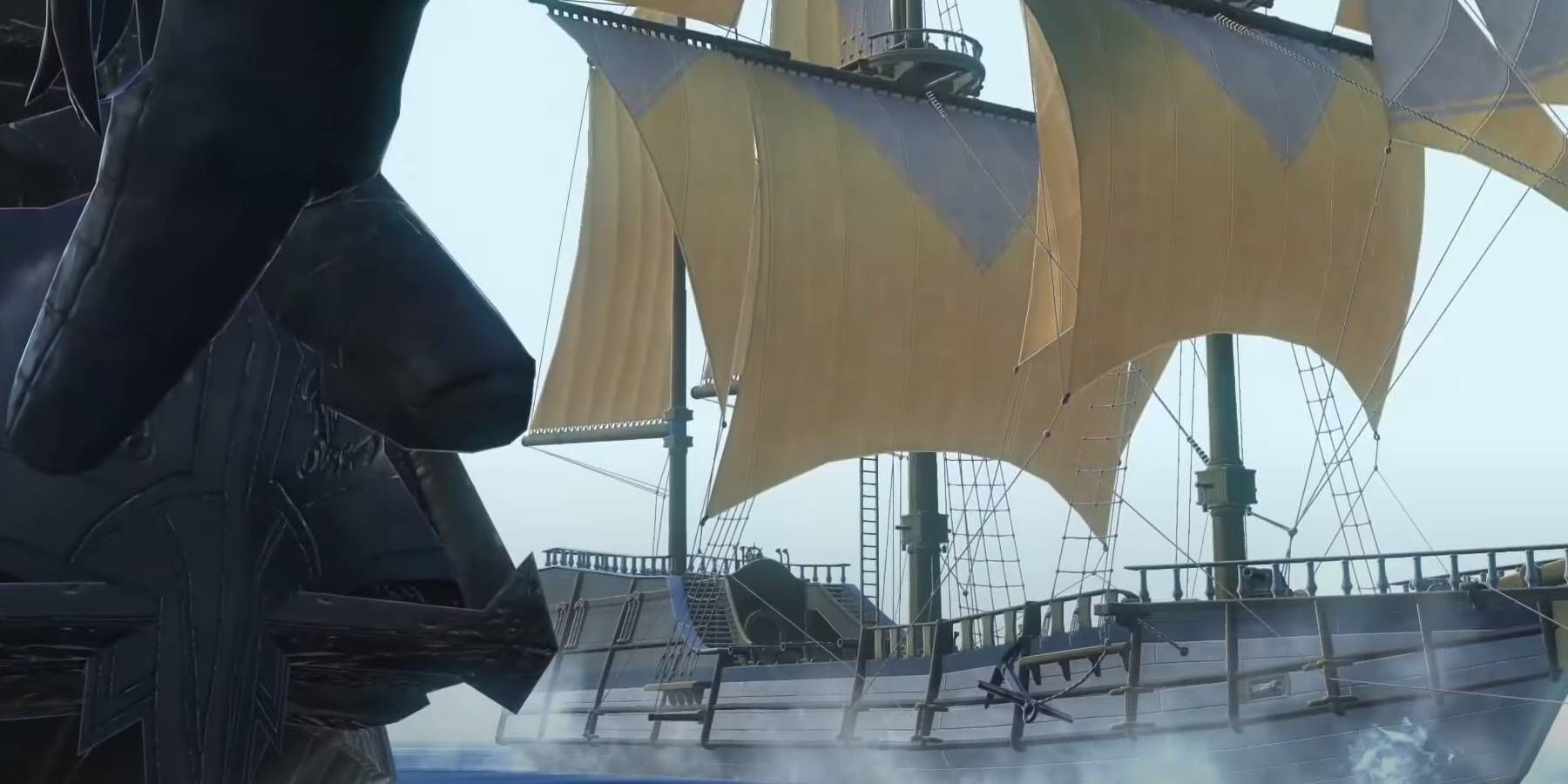 Ys X: Nordics Main Ship in Naval Battle with Every Recruited Crew Member Helping in Boarding Fight About to Take Place