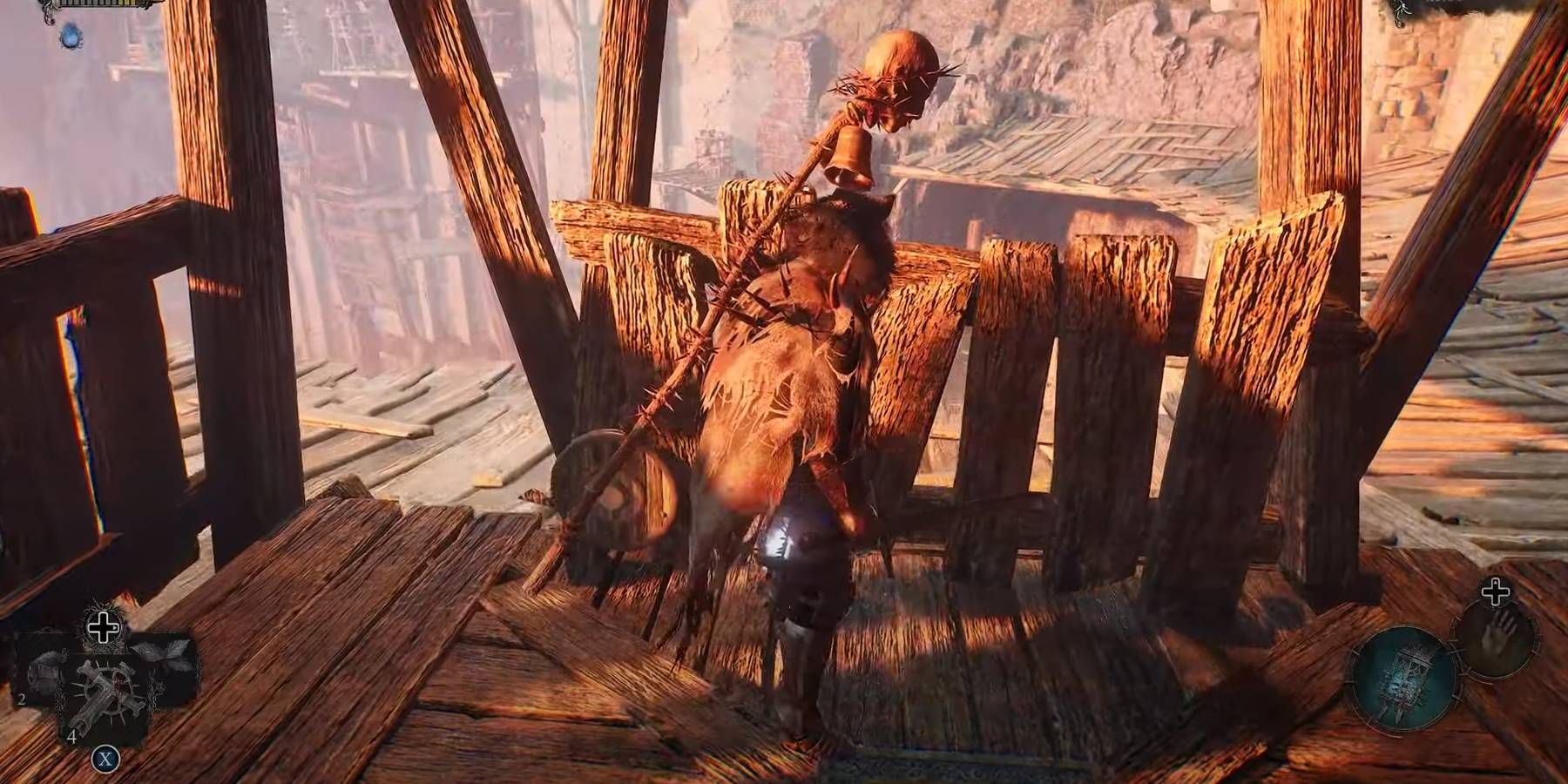 The Lords of The Fallen Getting the Skyrest Bridge Key by Traveling up Elevator in Skyrest Bridge Area
