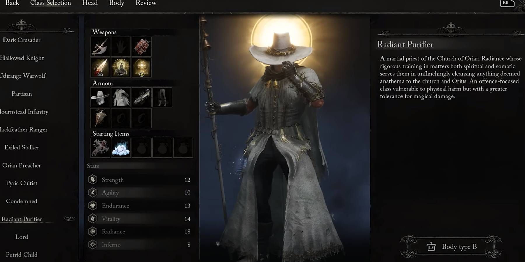 Lords of the Fallen: How to Unlock Radiant Purifier Class