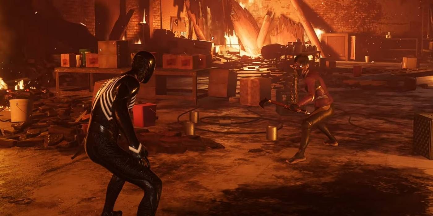 Marvel&rsquo;s Spider-Man 2 Fighting Wraith in Boss Battle Phase 2