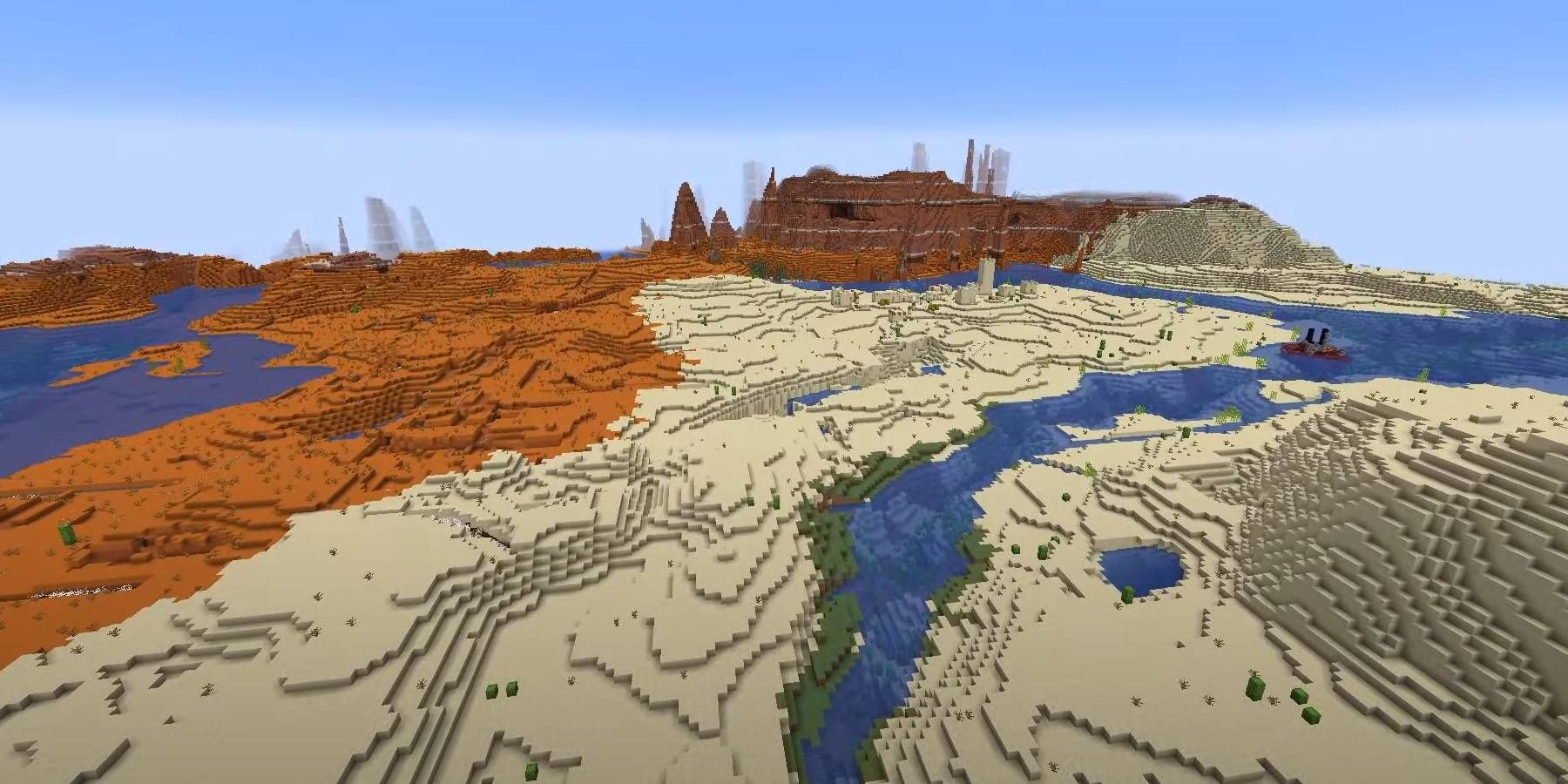 Minecraft Sand and Badlands 1.20 Java Edition World Seed