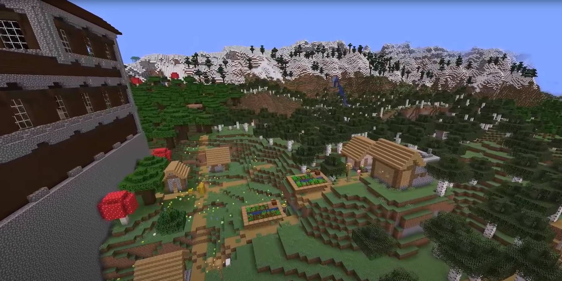 Minecraft City in the Mountains 1.20 Java Edition World Seed