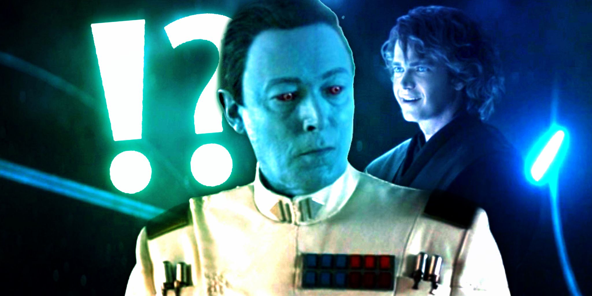 Thrawn reacts to hearing of Anakin Skywalker, with Anakin Skywalker and a