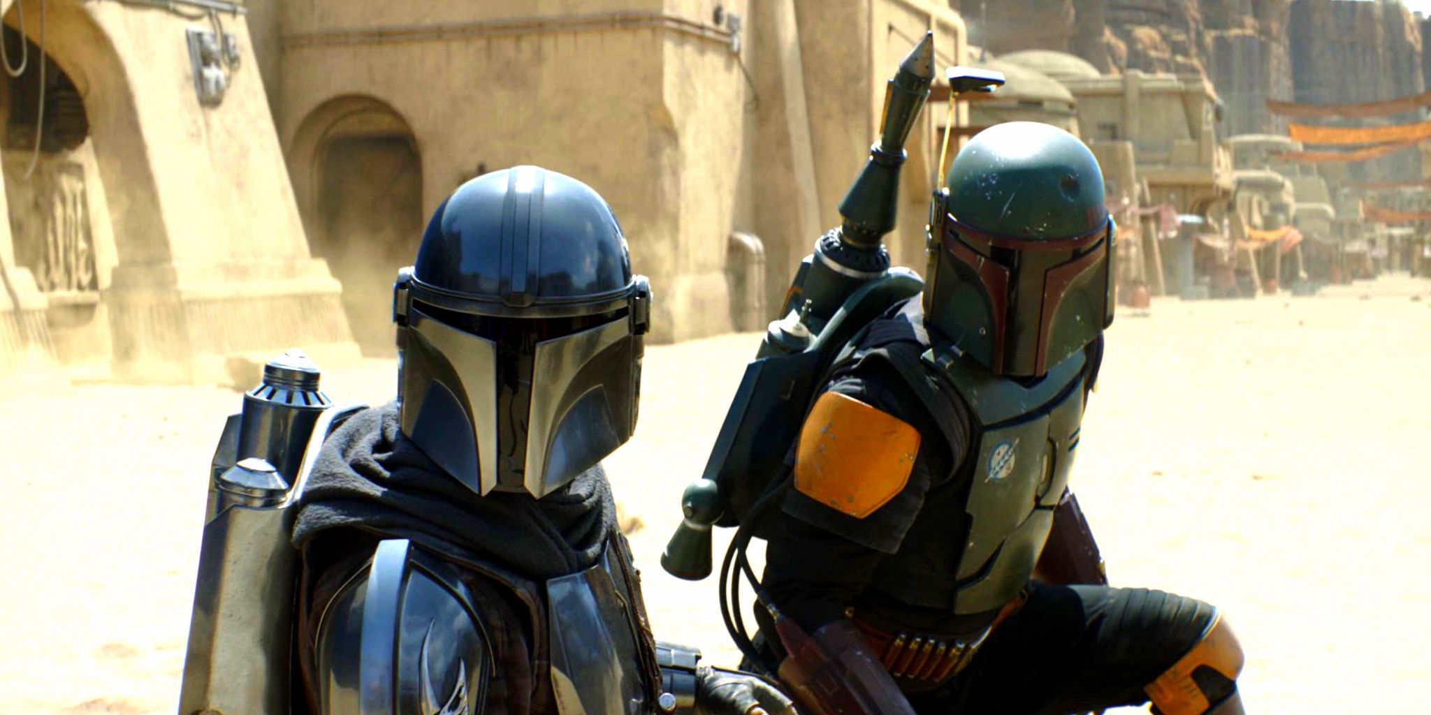 Din Djarin and Boba Fett face the Pykes in The Book of Boba Fett episode 7.