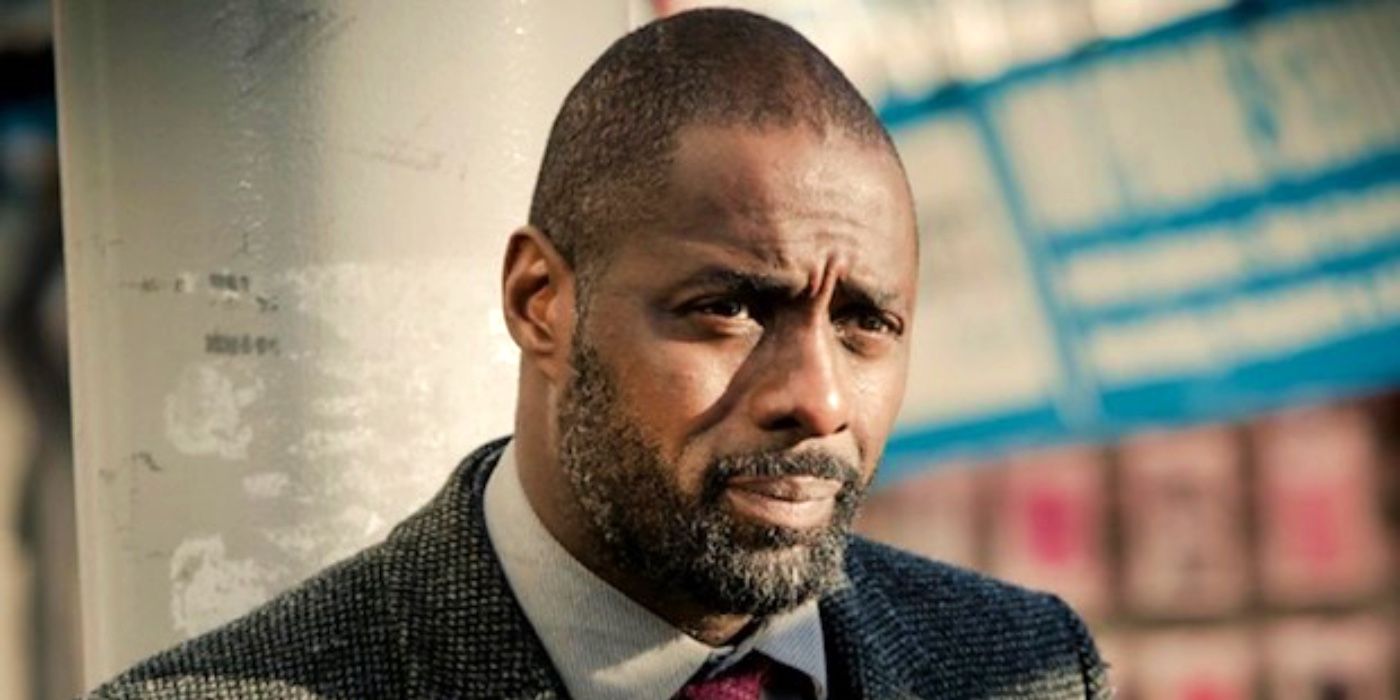 Luther looking stern in the series Luther.