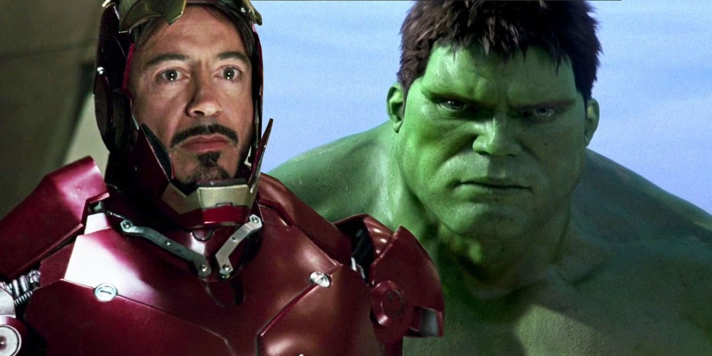Iron Man in the MCU and the Eric Bana version of the Hulk