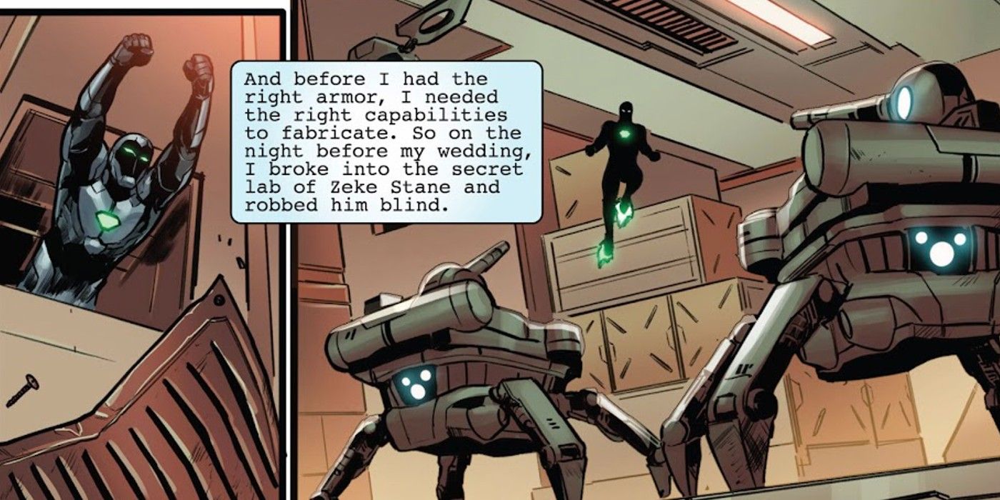 Iron Man robs Zeke Stane