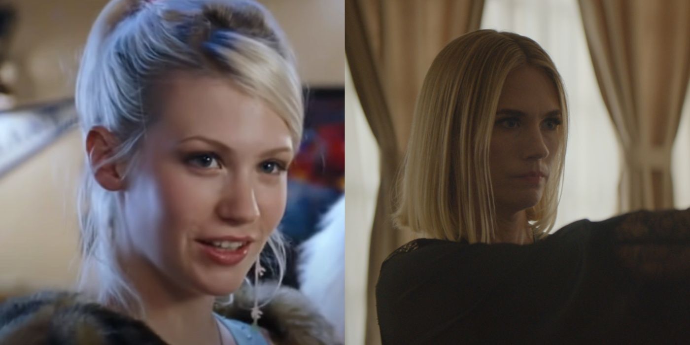January Jones as Jeannie and Maureen Bacon in Good is a Bullet.