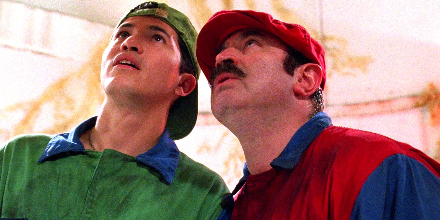 John Leguizamo and Bob Hoskins in Super Mario Bros.