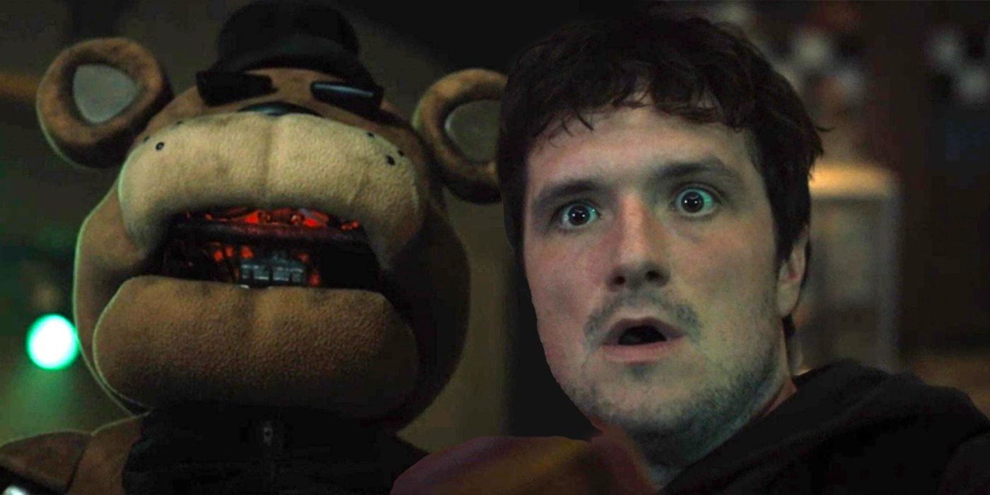 Josh Hutcherson as Mike and Freddy in Five Nights at Freddy's