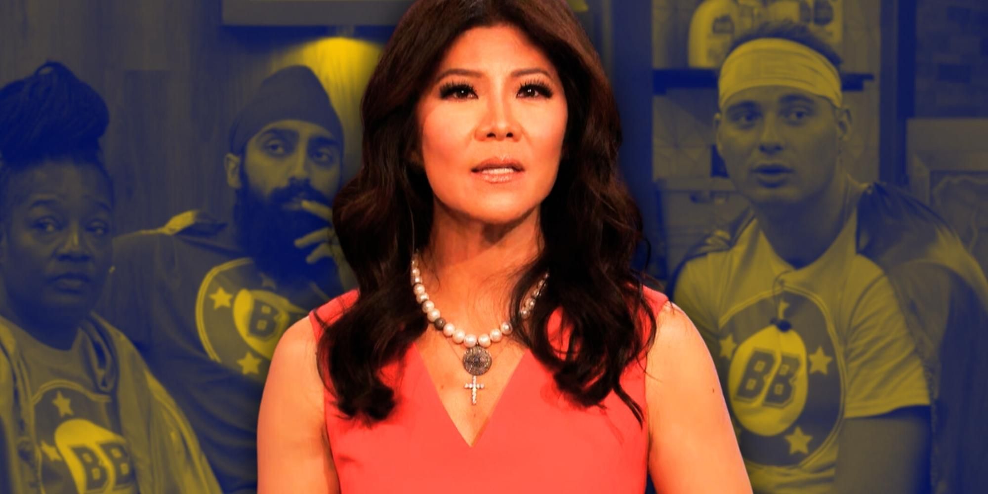 Julie Chen Moonves and three Big Brother 25 houseguests