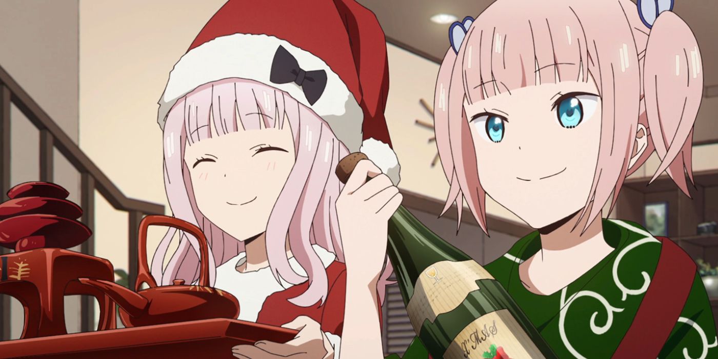 Kaguya-sama Christmas Kaguya and Miyuki OPEN CHAMPAGNE