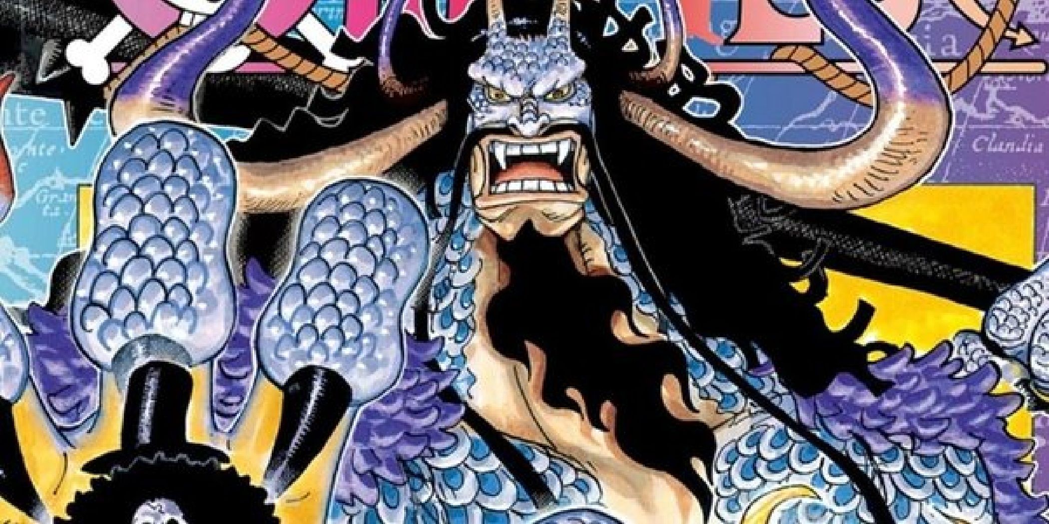 Kaido from the One Piece manga as featured in official art.