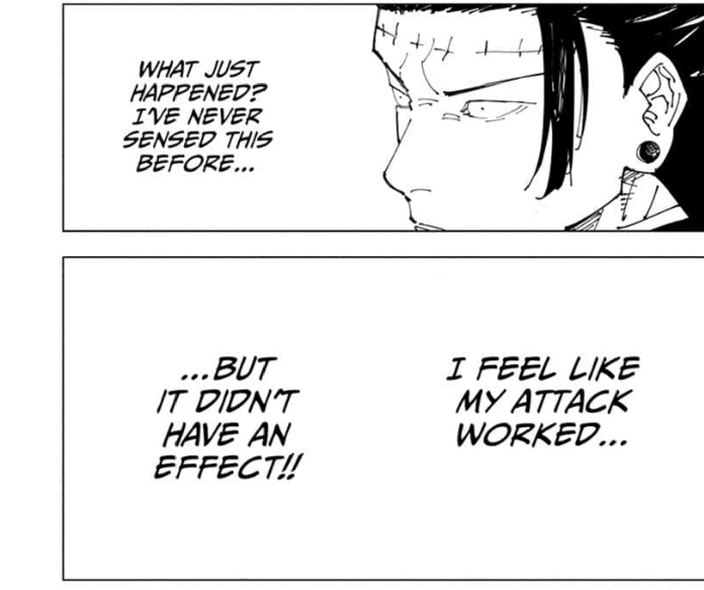 Kenjaku is shocked that his attack didn&rsquo;t work against Takaba