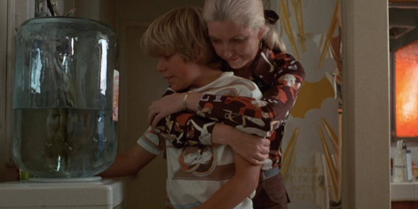 Kenny gets a hug from his mother in Kenny and Company 1976