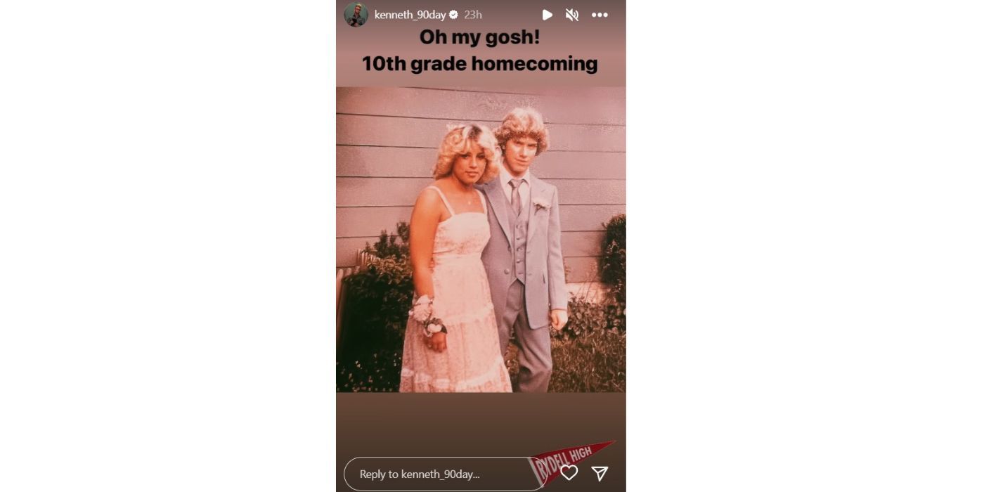 Kenny In 90 Day Fiance throwback homecoming photo
