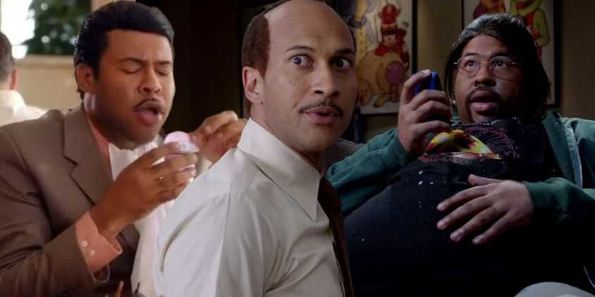 Blended image of Jordan Peele and Keegan-Michael Key in Key & Peele sketches
