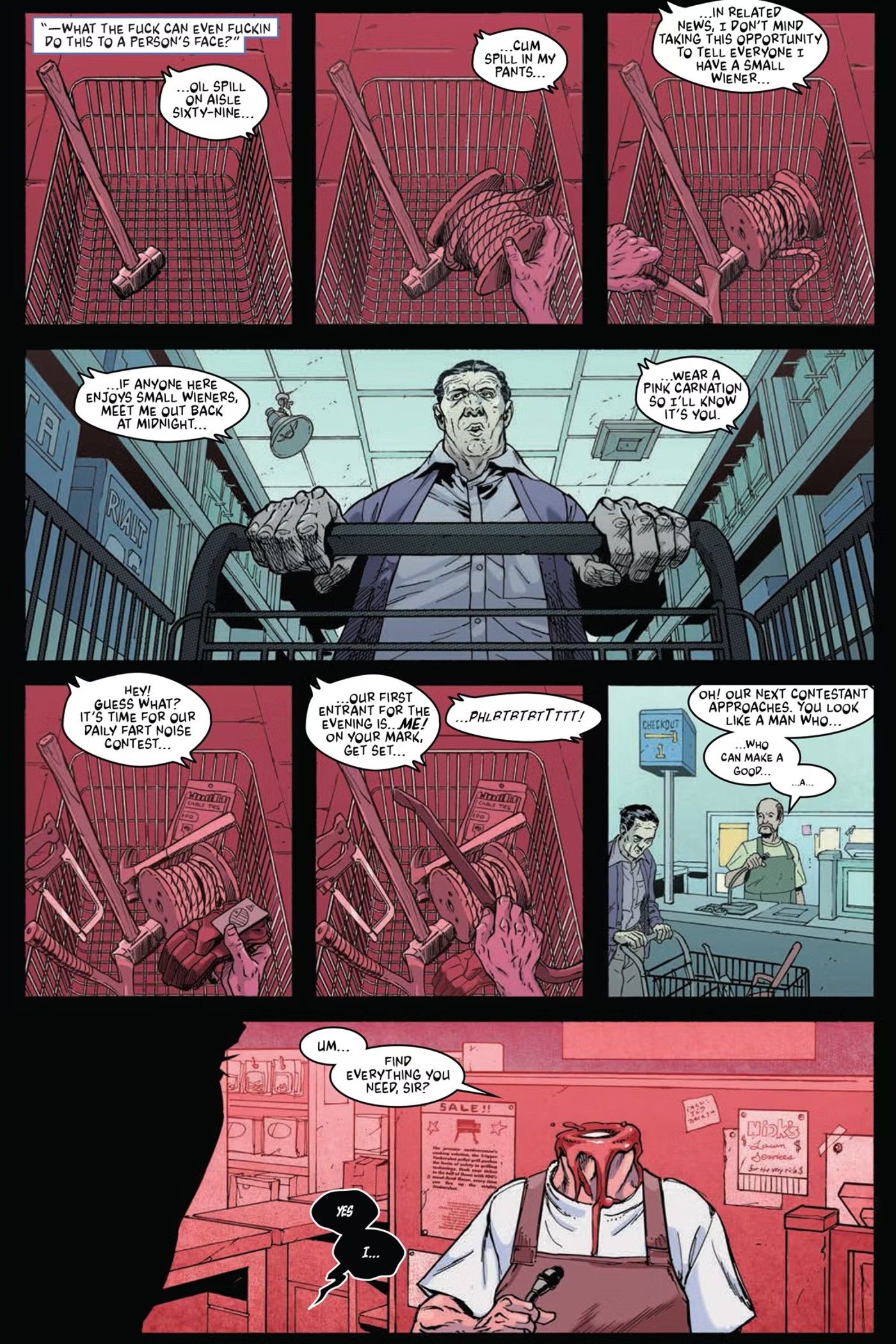 Preview for Kill More #2, warning contains graphic language and imagery