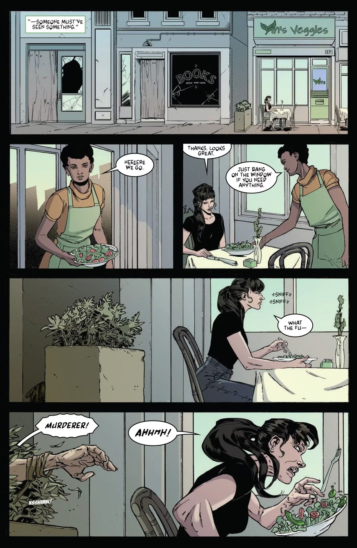 Kill More #2 preview page, jump scare