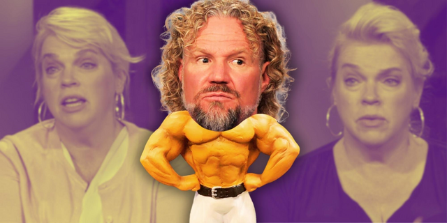 kody brown sister wives novelty image kody on weightlifters body janelle in background