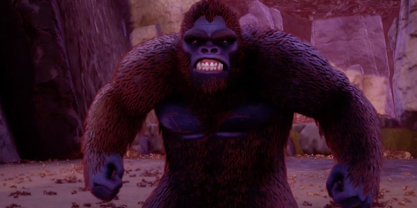 Kong snarls into camera in Skull Island: Rise of Kong