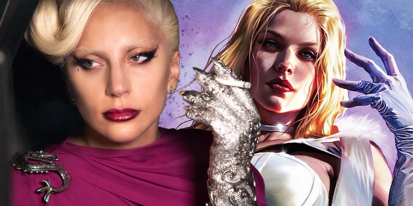 Lady Gaga in America Horror Story and Emma Frost from Marvel Comics