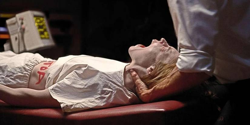A patient screaming in the hospital in The Last Exorcism 2.