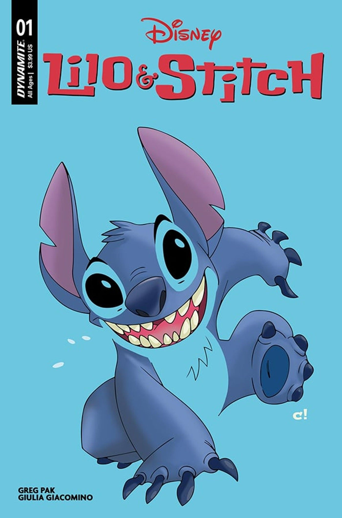 Cover of Lilo & Stitch #1 by Rousseau, Stitch solo