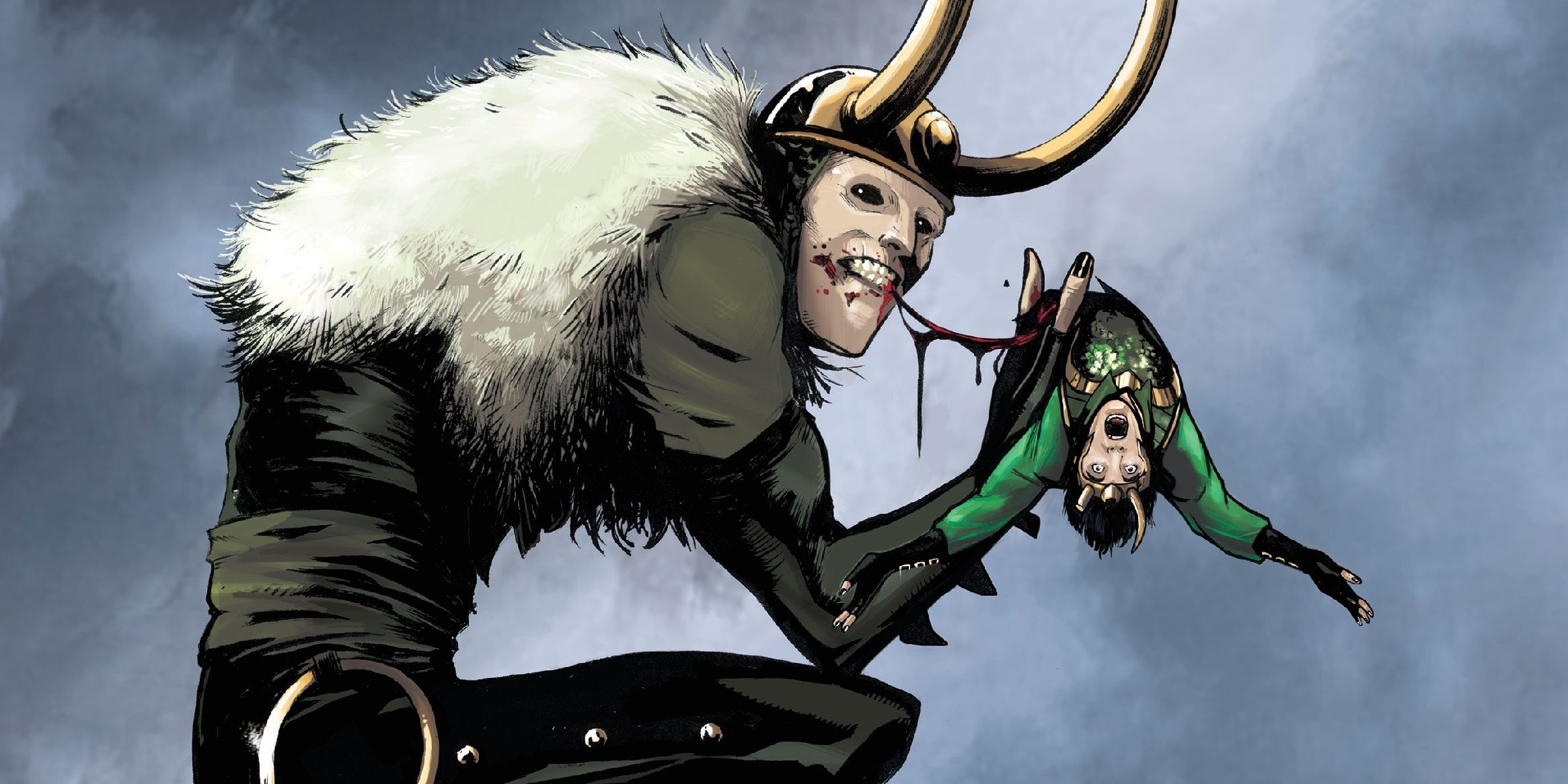 King Loki eats Loki, from the cover of Loki: Agent of Asgard