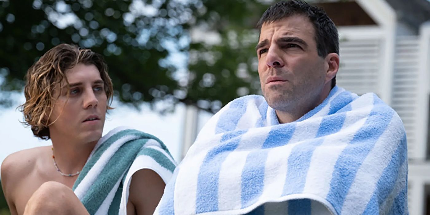 Lukas Gage and Zachary Quinto in Down Low