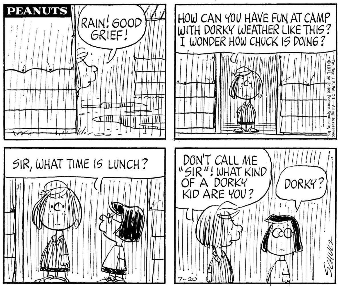 Marcie's First Appearance in Peanuts