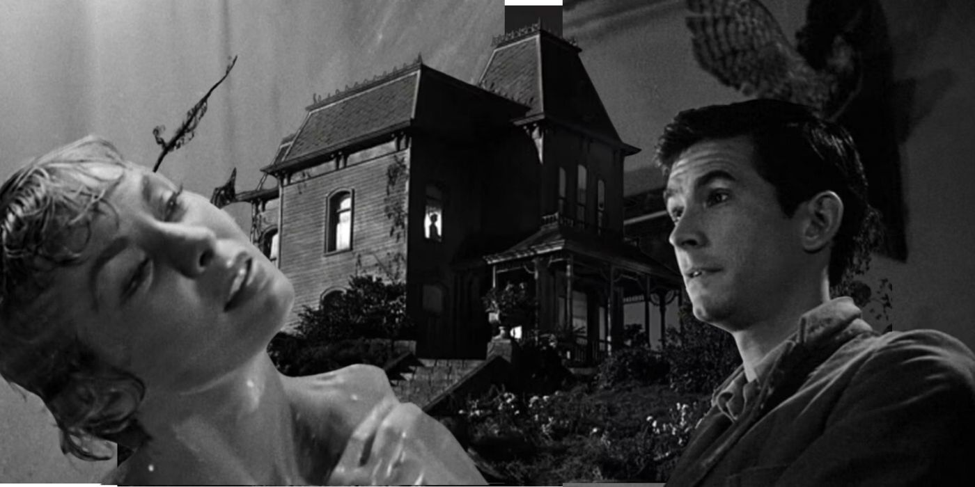 Marion Crane and Norman Bates in Psycho.