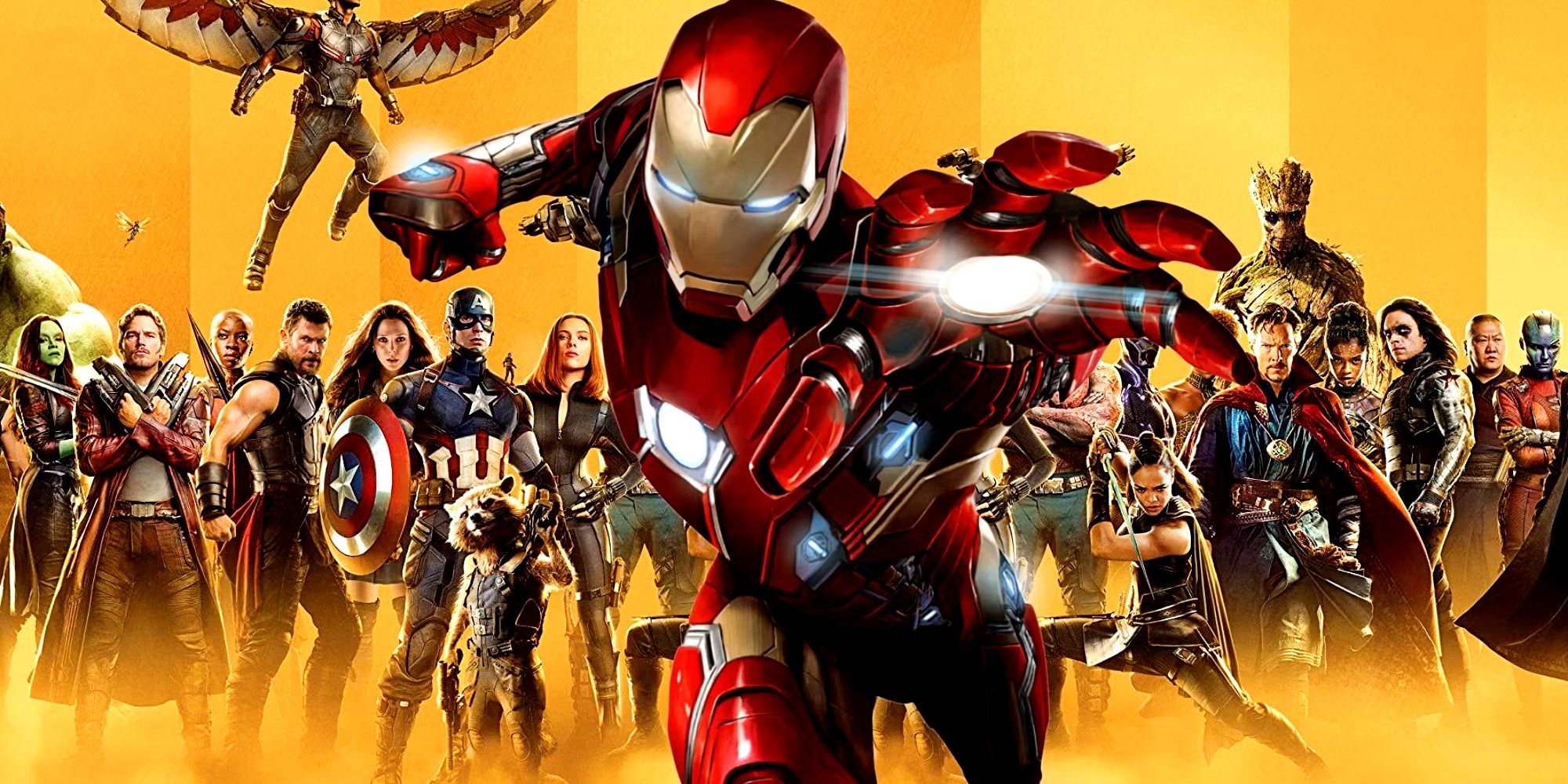 MCU Iron Man and Marvel Studios Infinity Saga Poster