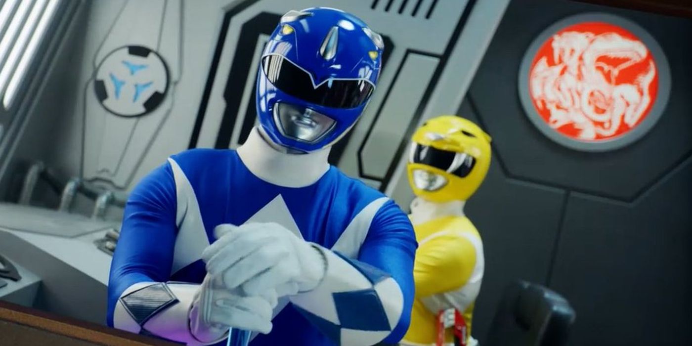 Mighty Morphin Blue Ranger Billy and Yellow Ranger Minh in Power Rangers Cosmic Fury