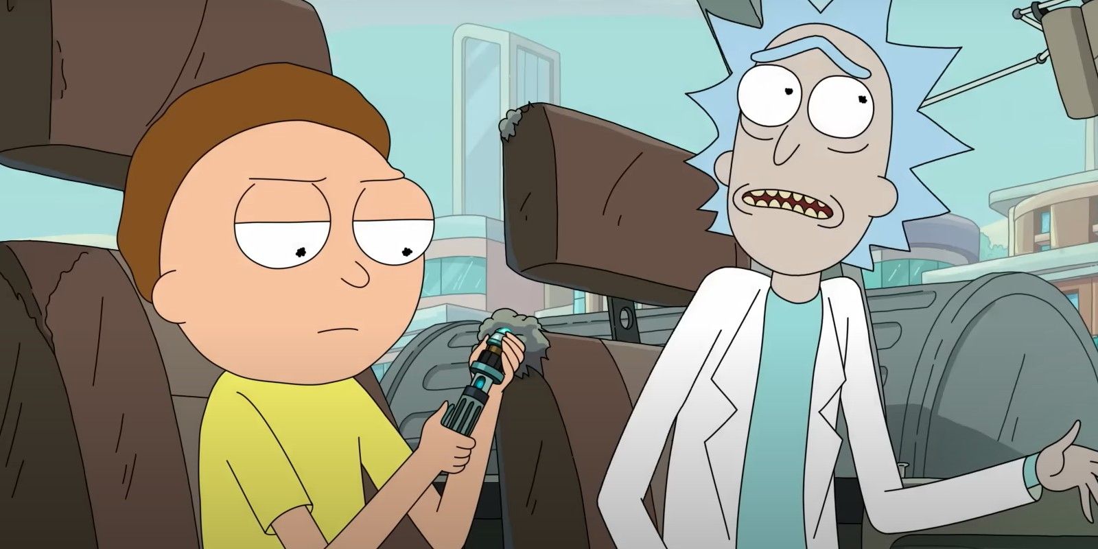 Morty and Rick in Rick and Morty season 7